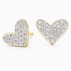 Kendra Scott 14k Gold Diamond Large Heart Earrings